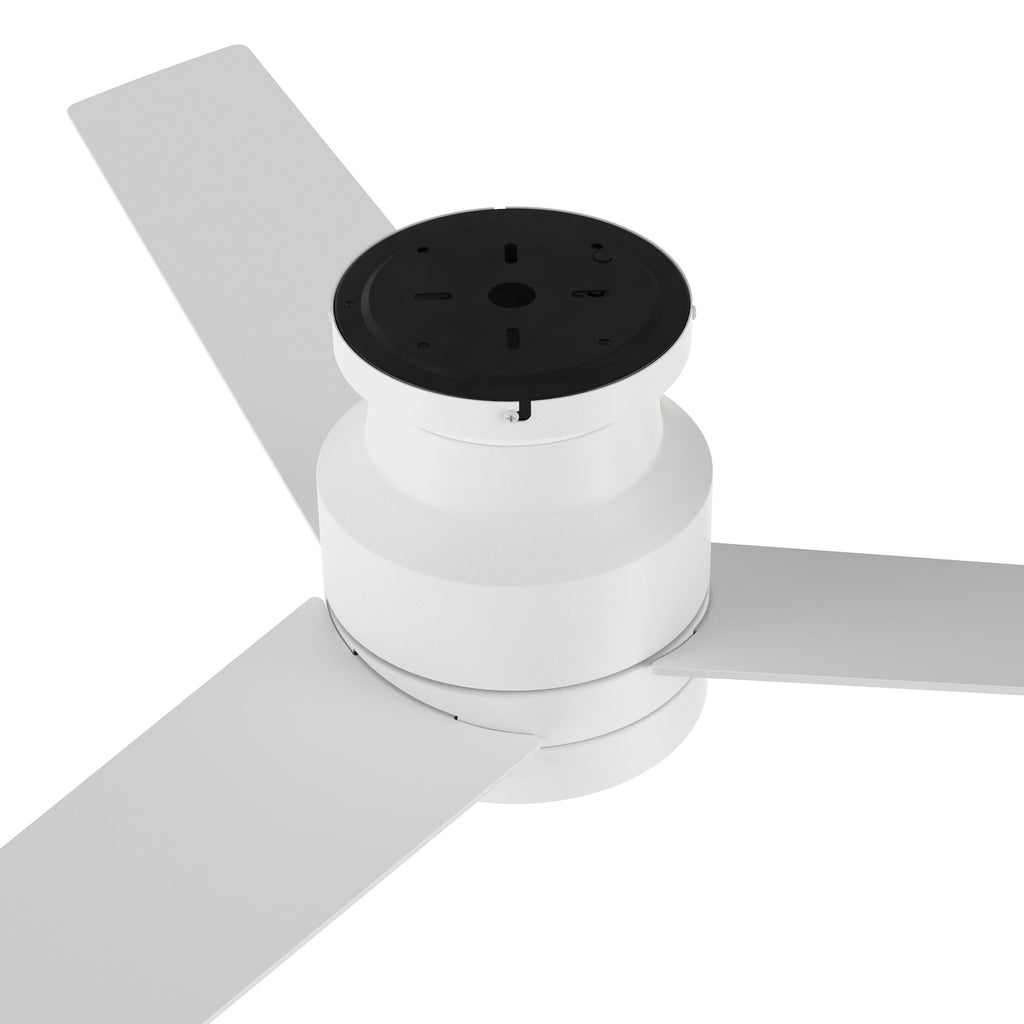 SANTANA 52 inch 3-Blade Flush Mount Ceiling Fan with LED light & Wall Control