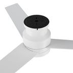 SANTANA 52 inch 3-Blade Flush Mount Ceiling Fan with LED light & Wall Control