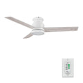 SANTANA 52 inch 3-Blade Flush Mount Ceiling Fan with LED light & Wall Control