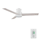SANTANA 52 inch 3-Blade Flush Mount Ceiling Fan with LED light & Wall Control