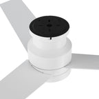 SANTANA 52 inch 3-Blade Flush Mount Ceiling Fan with LED light & Wall Control