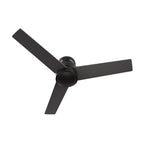 SANTANA 52 inch 3-Blade Flush Mount No Light Ceiling Fan with Wall Control