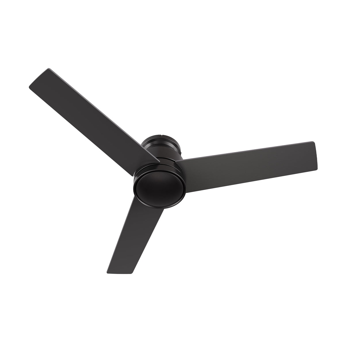 SANTANA 52 inch 3-Blade Flush Mount No Light Ceiling Fan with Wall Control