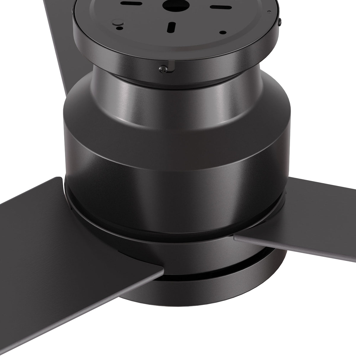 SANTANA 52 inch 3-Blade Flush Mount No Light Ceiling Fan with Wall Control
