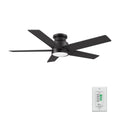 SANTANA 52 inch 5-Blade Flush Mount Ceiling Fan with LED Light & Wall Control