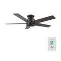 SANTANA 52 inch 5-Blade Flush Mount No Light Ceiling Fan with Wall Control