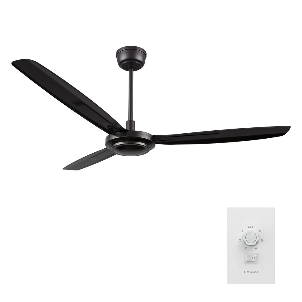 OBERON 56 inch 3-Blade No Light Ceiling Fan with Wall Control-Z1