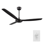 OBERON 56 inch 3-Blade No Light Ceiling Fan with Wall Control-Z1