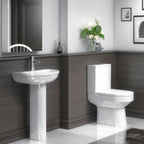 Harmony Basin with Pedestal - 500mm Wide - 1 TH - White