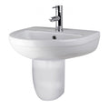 Harmony Basin with Pedestal - 500mm Wide - 1 TH - White