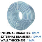 Clear PVC Pipe 8mm*10mm