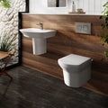 Trello Modern Wall Hung Toilet With Soft Close Seat - White