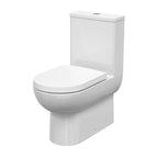 Regal Rimless Close Coupled Toilet with Cistern & Seat - White
