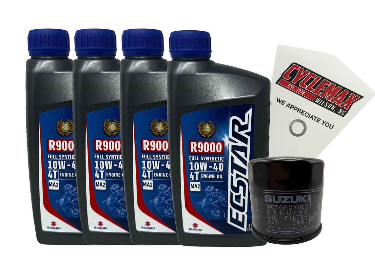 Suzuki Ecstar Full Synthetic Oil Change Kit for 2020-2021 V-STROM 1050
