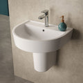 Sparrow Basin With Pedestal - 1 TH - White