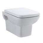 Trio Modern Wall Hung Toilet With Soft Close Seat - White