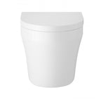 Pluto Modern Back To Wall Toilet With Soft Close Seat - White