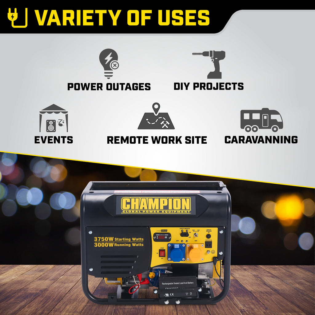 Champion 3500 Watt Petrol Generator