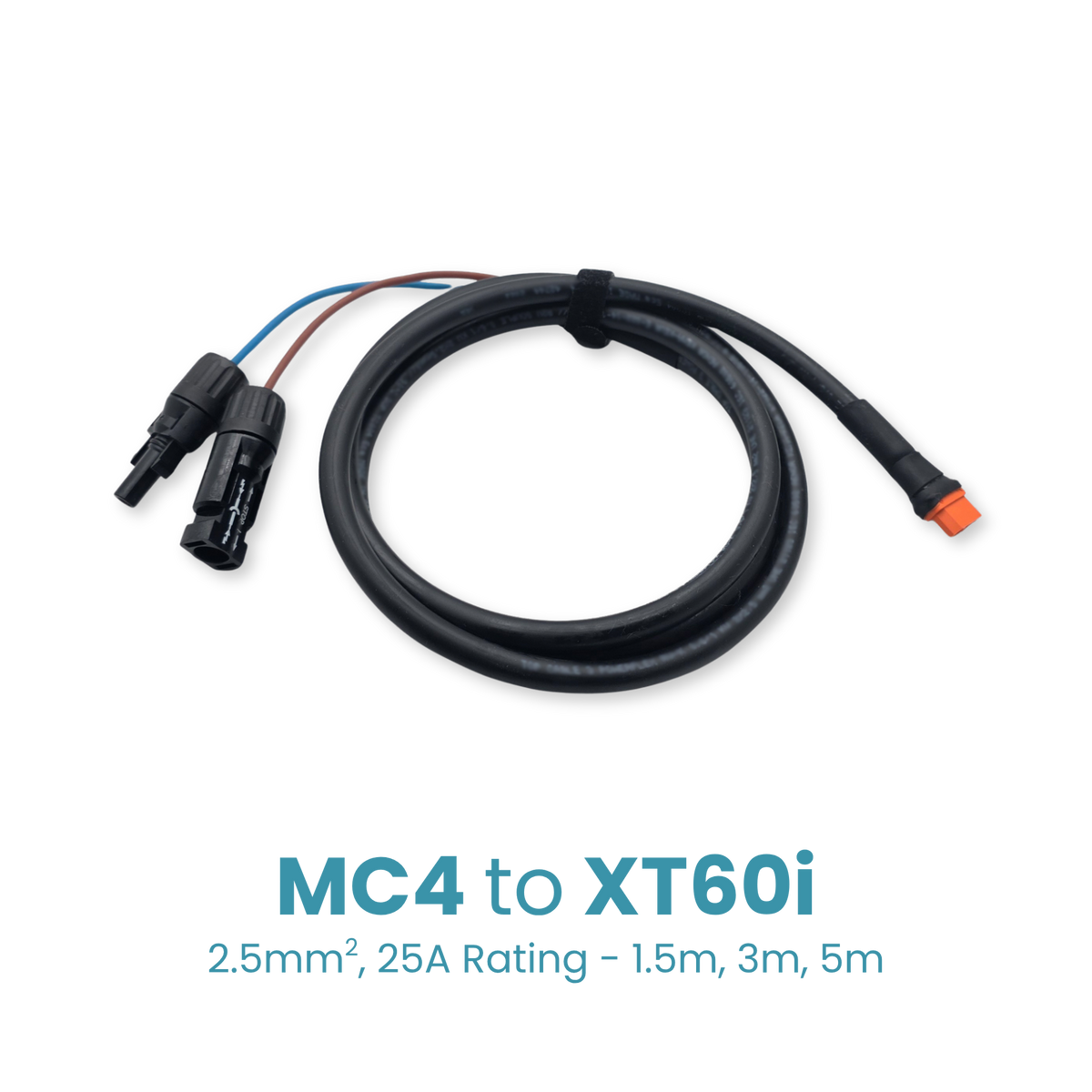 Premium MC4 to XT60i Solar Extension Cable 1.5m, 3m, 5m