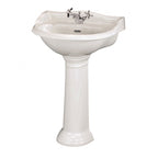 Chiltern Basin With Full Pedestal - White