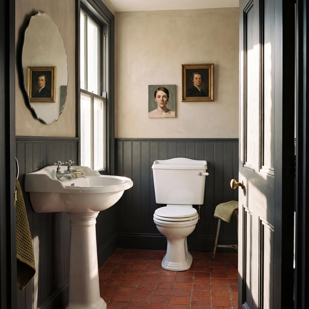 Chiltern Basin With Full Pedestal - White
