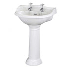 Chiltern Basin With Full Pedestal - White