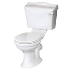 Chiltern Traditional Back To Wall Close Coupled Toilet With Cistern & Seat - White