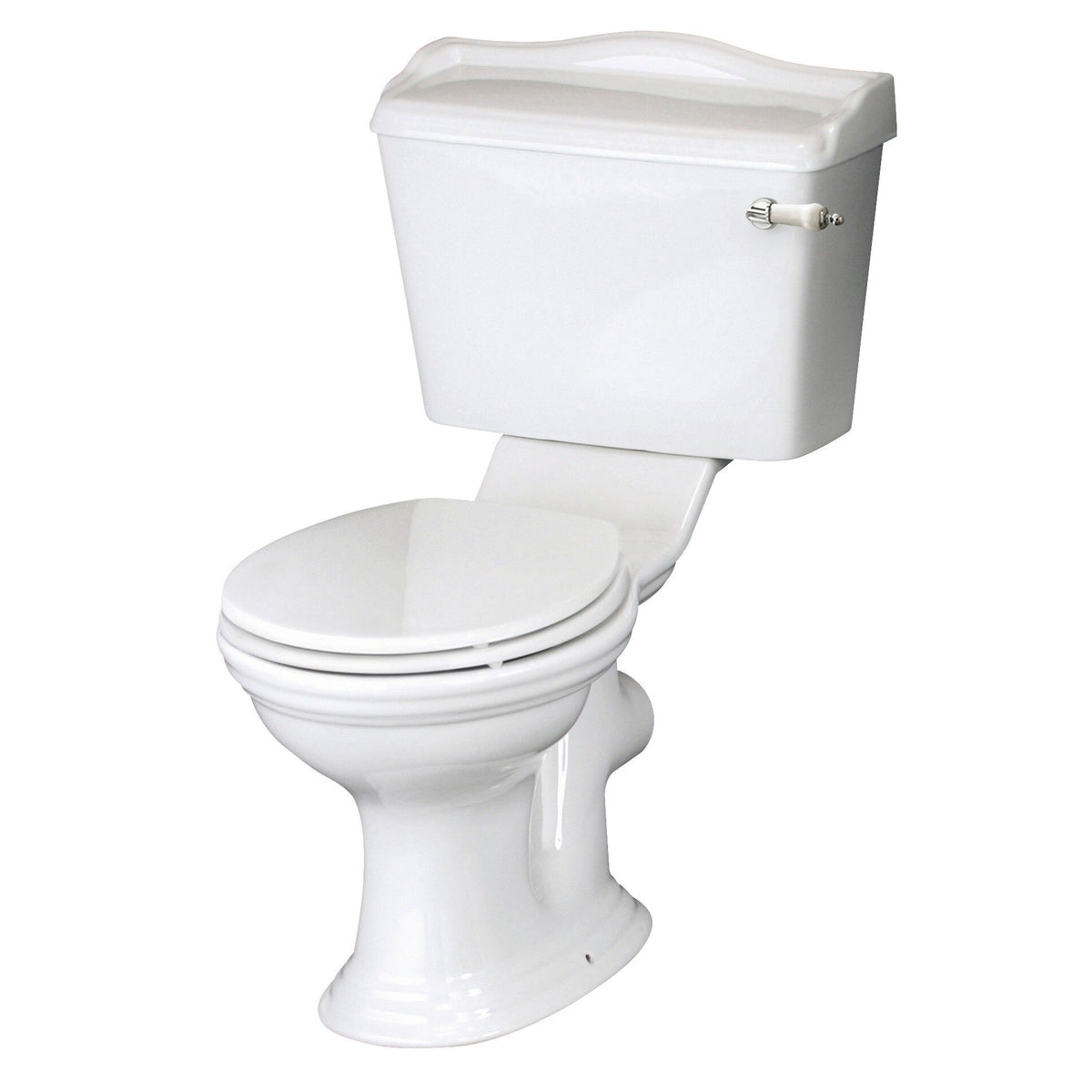 Chiltern Traditional Back To Wall Close Coupled Toilet With Cistern & Seat - White