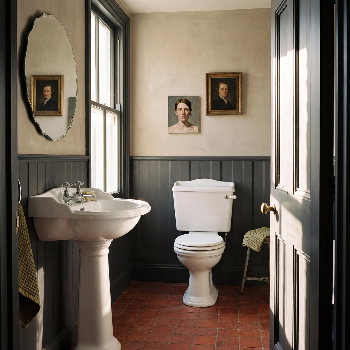 Chiltern Traditional Back To Wall Close Coupled Toilet With Cistern & Seat - White