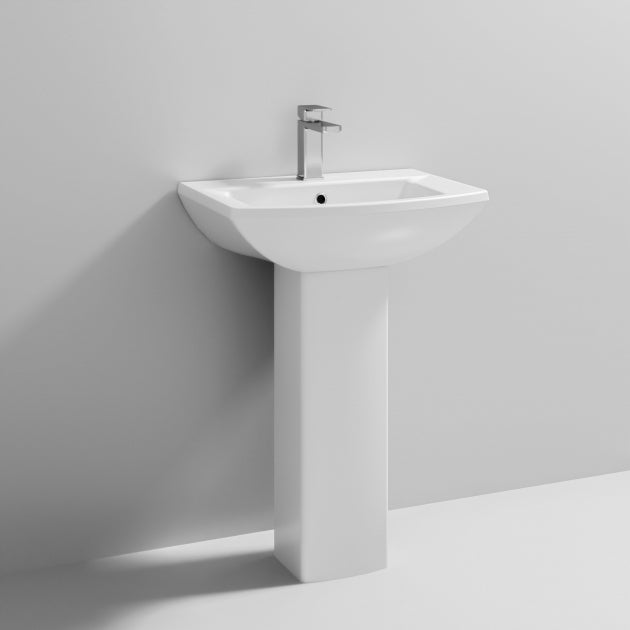 Rio Basin with Pedestal - 1 TH - White