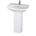 Rio Basin with Pedestal - 1 TH - White