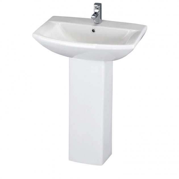 Rio Basin with Pedestal - 1 TH - White