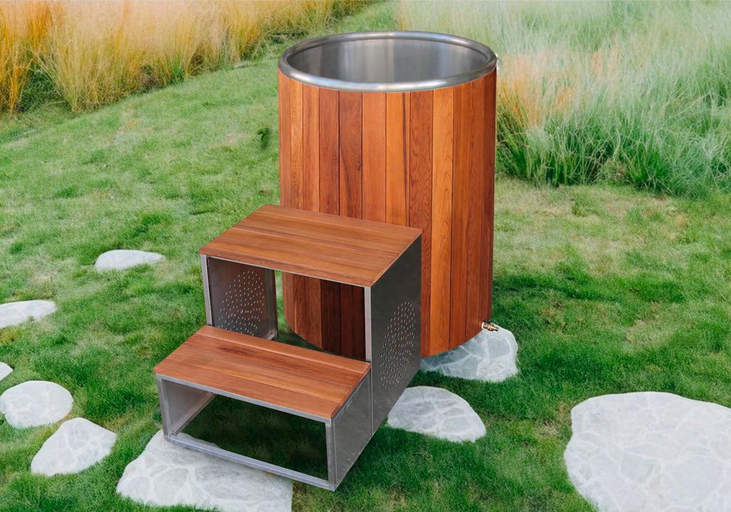 Wood Barrel Ice Bath