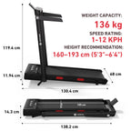 DeerRun Z10 Pro Muse Type 2 in 1 Foldable Treadmill with Remote Control, 12% Auto Incline