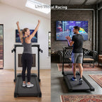 DeerRun Z10 Pro Muse Type 2 in 1 Foldable Treadmill with Remote Control, 12% Auto Incline