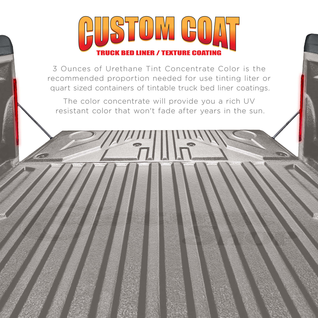3 oz (Mesa Gray Color) Urethane Tint Concentrate for Tinting Truck Bed Liner Coatings