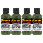 Camouflage Series 3 oz (Woodland Green Federal Standard Color #34128) Urethane Tint Concentrate for Tinting Truck Bed Liner Coatings - Pack of 4