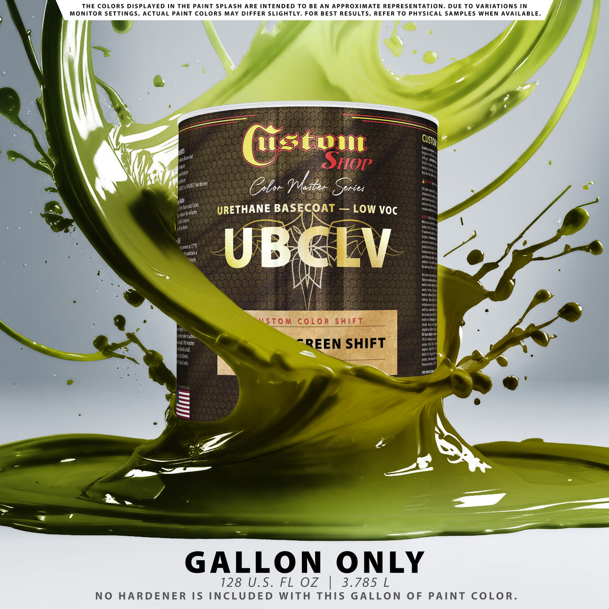 CCS Custom Color Shift Automotive Paint - Gold to Green Shifting Effect - Gallon