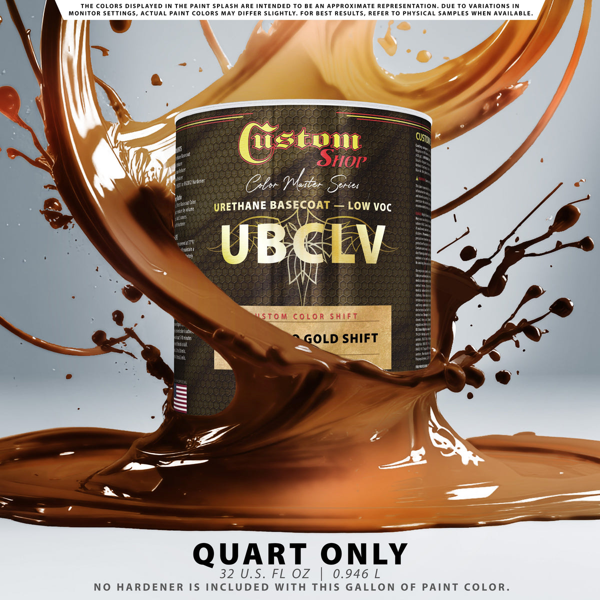 CCS Custom Color Shift Automotive Paint - Orange to Gold Shifting Effect - Quart