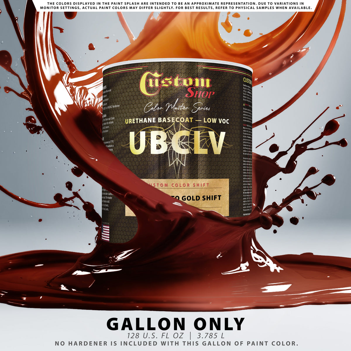 CCS Custom Color Shift Automotive Paint - Apple Red to Gold Shifting Effect - Gallon