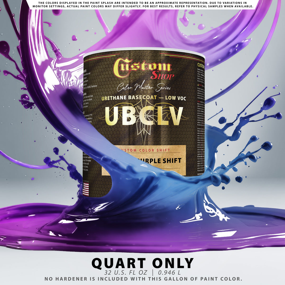 CCS Custom Color Shift Automotive Paint - Cyan to Purple Shifting Effect - Quart