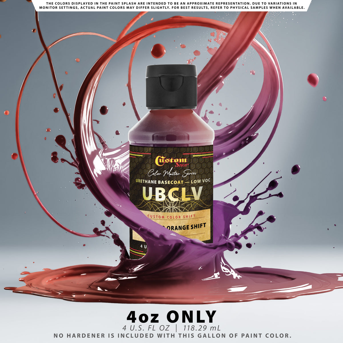 CCS Custom Color Shift Automotive Paint - Purple to Orange Shifting Effect - 4-Ounce Bottle