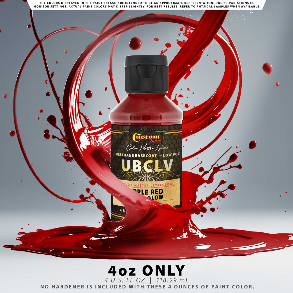 CMU Color Master Ultraglow - Apple Red Ultra Glow - 4-Ounce Ready to Spray Bottle