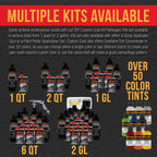 Black 1 Gallon Urethane Spray-On Truck Bed Liner Kit - Easy 3:1 Mix Ratio - Mix, Shake & Shoot - Professional Durable Textured Protective Coating