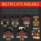 GM White 2 Quart (1/8 Quart) Urethane Spray-On Truck Bed Liner Kit - Easily Mix, Shake & Shoot - Durable Textured Protective Coating