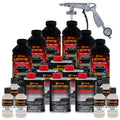 GM White 1.5 Gallon (6 Quart) Urethane Spray-On Truck Bed Liner Kit with Spray Gun and Regulator - Mix, Shake & Shoot - Textured Protective Coating