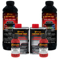 Hot Rod Red 2 Quart (1/8 Quart) Urethane Spray-On Truck Bed Liner Kit - Easily Mix, Shake & Shoot - Durable Textured Protective Coating