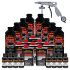 Charcoal Metallic 2 Gallon Urethane Spray-On Truck Bed Liner Kit with Spray Gun and Regulator - Textured Protective Coating