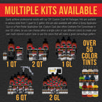 Dove Gray 1 Quart Urethane Spray-On Truck Bed Liner Kit - Easily Mix, Shake & Shoot - Professional Durable Textured Protective Coating
