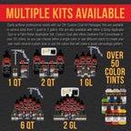 Federal Standard Color #34094 Olive Drab T70 Urethane Roll-On, Brush-On or Spray-On Truck Bed Liner, 2 Quart Kit with Roller Applicator Kit